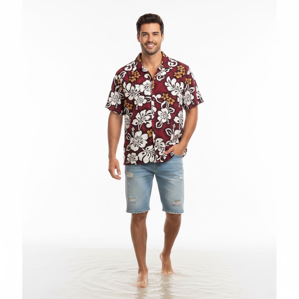 Floral Hawaiian Logo shirt